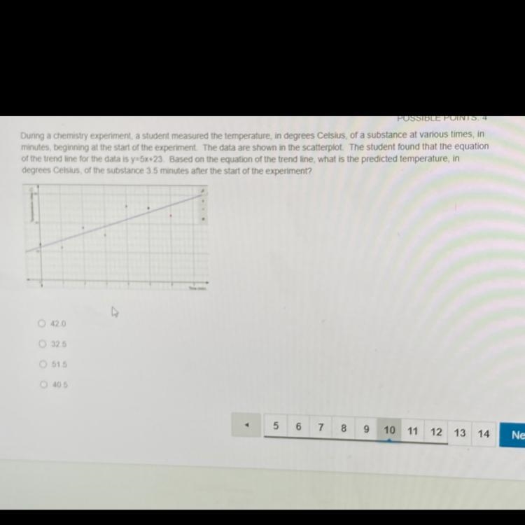 Y axis is going up by 25 X axis is going up by 1-example-1