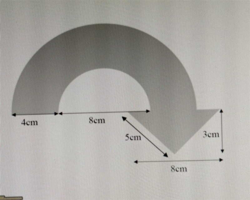 How do you find the area of the shaded region and using units-example-1