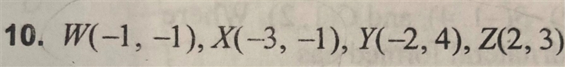 Uses slopes to determine whether the opposite sides of quadrilateral WXYZ are parallel-example-1