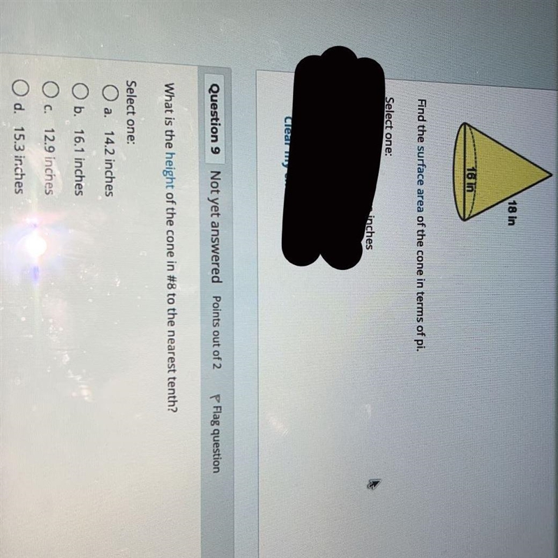 Question is in image. The cone at the top is part of the question-example-1