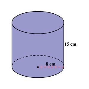 Find the surface area of the following figure: (Use 3.14 for π. Only type your numerical-example-1