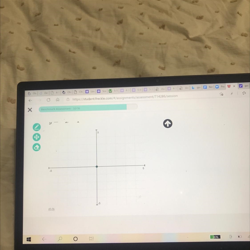 BenchenIf these two lines were graphed, where would they intersect? Drag the point-example-1