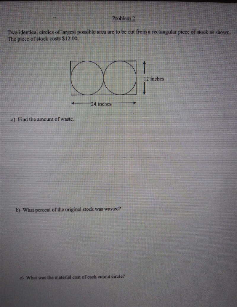 Area and percent the answer are divide in to a) b) and c)-example-1