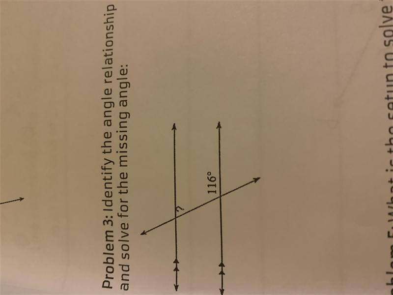 Parallel lines with a transversal-example-1