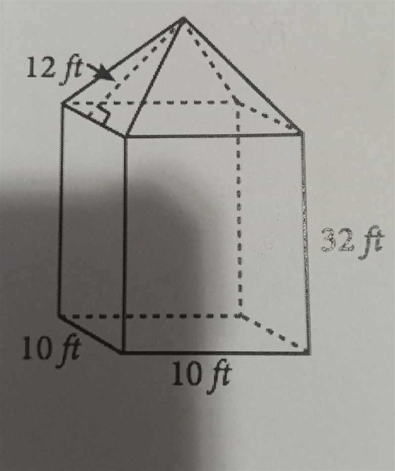 Determine how many square feet of fence would be required to make the fence-example-1