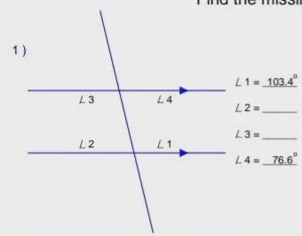 How do I find missing alternative angles for L2 and L3?-example-1