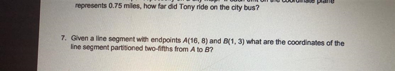 What are the coordinates of the line segment partitioned two fifths from A to B.-example-1