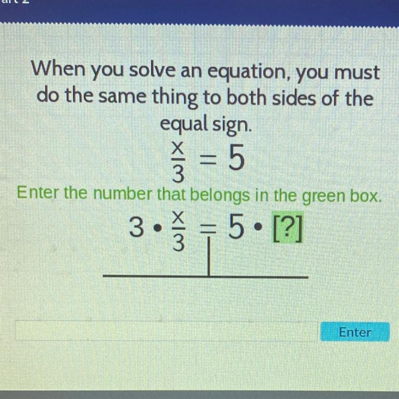 When u solve an equation you must do the same thing to both sides of the equal sign-example-1