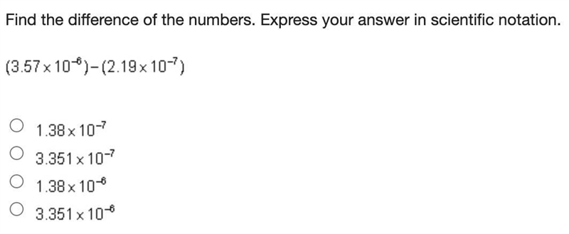 Find the difference of the numbers. Express your answer in scientific notation.(3.57 times-example-1