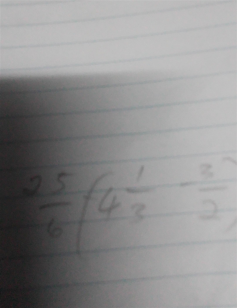 What is the calculation of 2 5 \6 - (4 1 \3 - 3 \2) ​-example-1