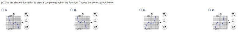 Analyze the polynomial function(b) The x-intercept(s) is/are(c) The y-intercept is-example-3