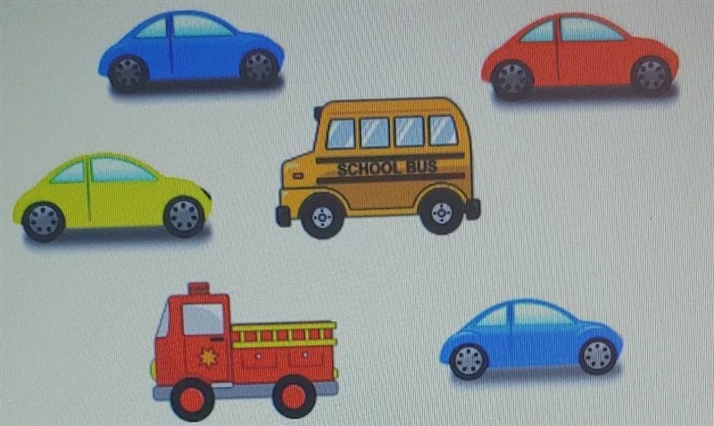 write the ratio that represents the number of cars to total numbers of vehicles.A-example-1