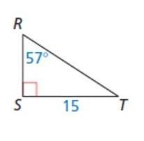 Solve the right triangle. Round decimal answers to the nearest tenth. find RSfind-example-1