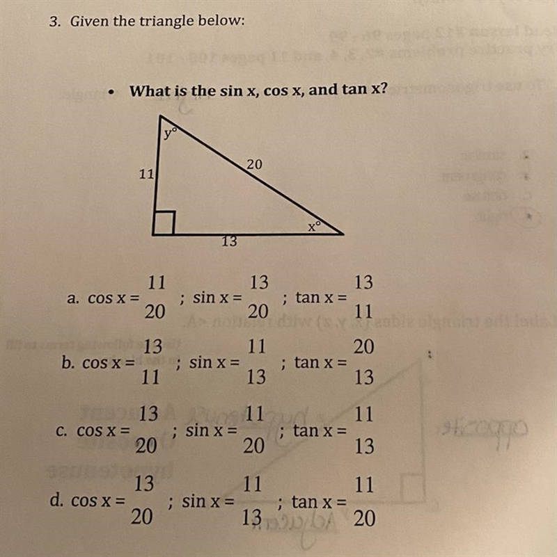 What is the sin x, cos x and tan X-example-1