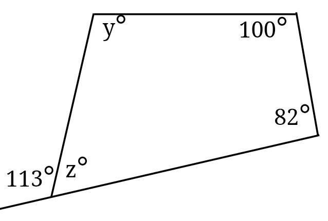 Find the value of Y and Z​-example-1