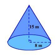 Find the volume of the coneA) 3,014.4 m^3B) 1.004.8 m^3C) 251.2 m^3D) 4,019.2 m^3-example-1