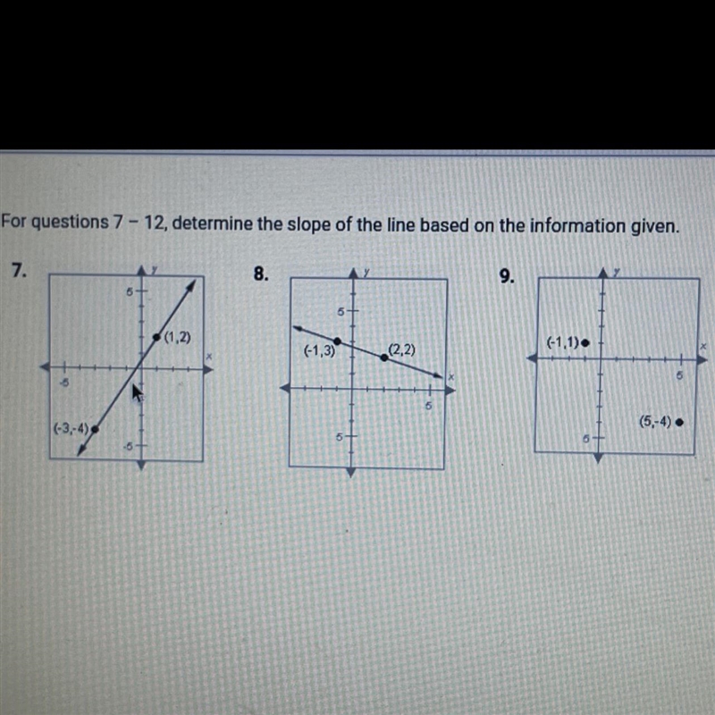 Question 7-8 Work doesn’t have to be shown just an short explanation.-example-1