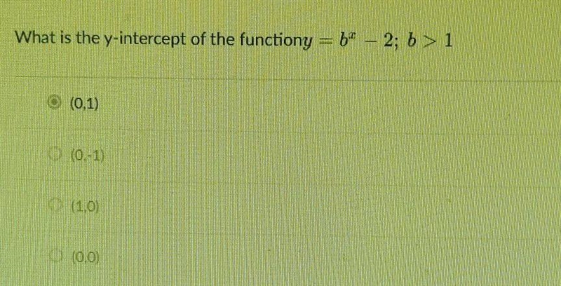 Would this be (0, -1) since if b is greater than 1 but it is also -2-example-1