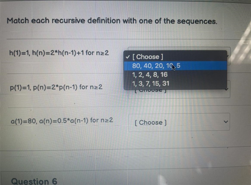 Question the question down below. Some drop down choices for each part.-example-1