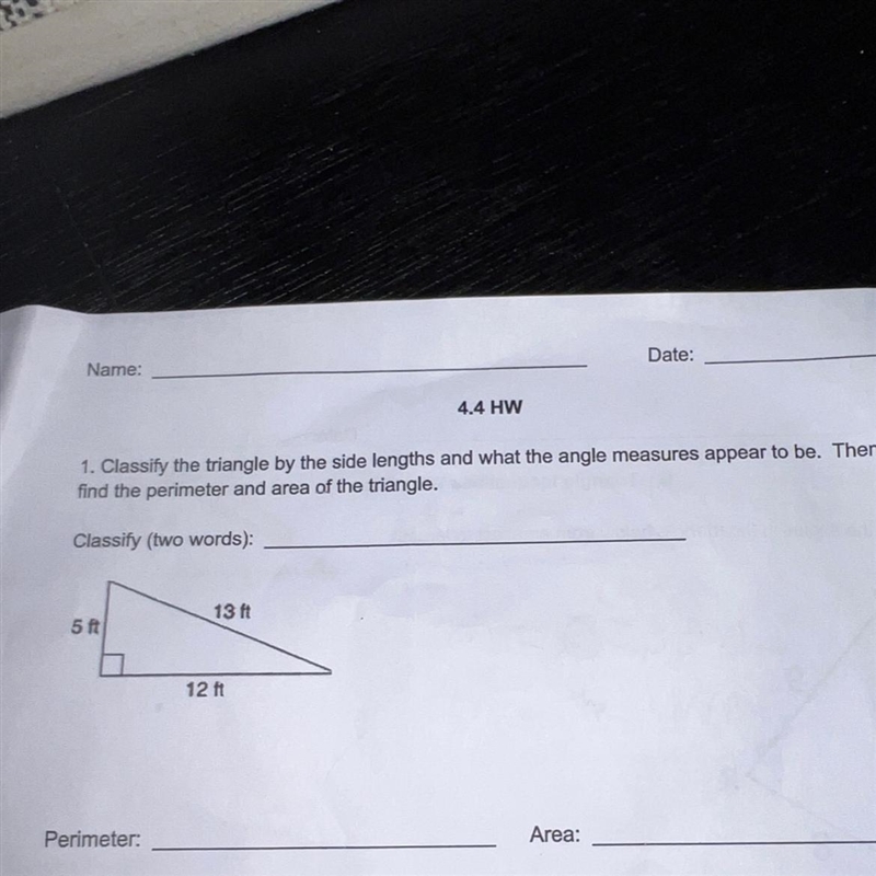 Classify the triangle by the side lengths and what the angle measures appear to be-example-1