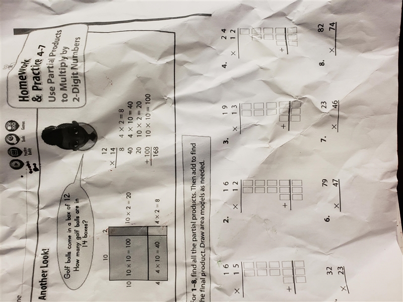 Find all the partial product. then add to find the final product 16×15-example-1