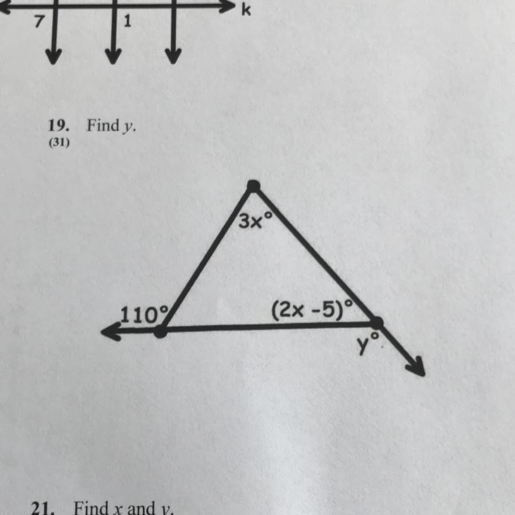 Find y, I just need the answer so no need to show work-example-1