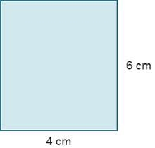 Use the figure to complete each sentence. The base of this rectangle is cm. The height-example-1