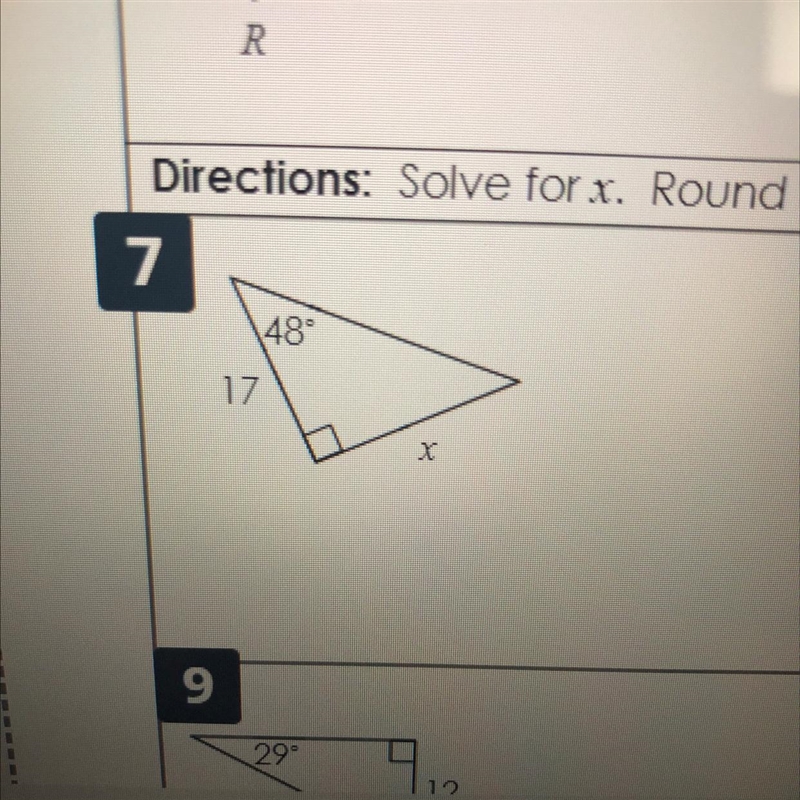 Solve for x round to nearest 10th-example-1