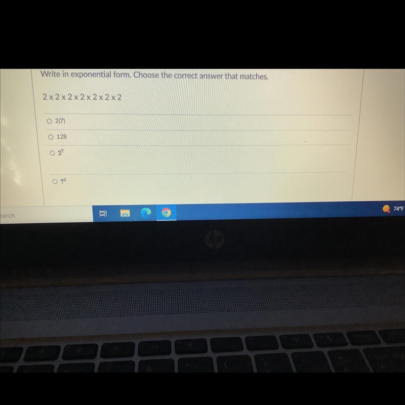 Write an exponential form. Choose the correct answer that matches.-example-1