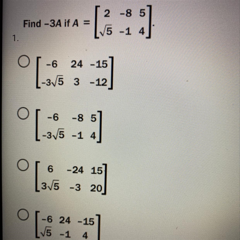 Find -3A if A=…………….-example-1