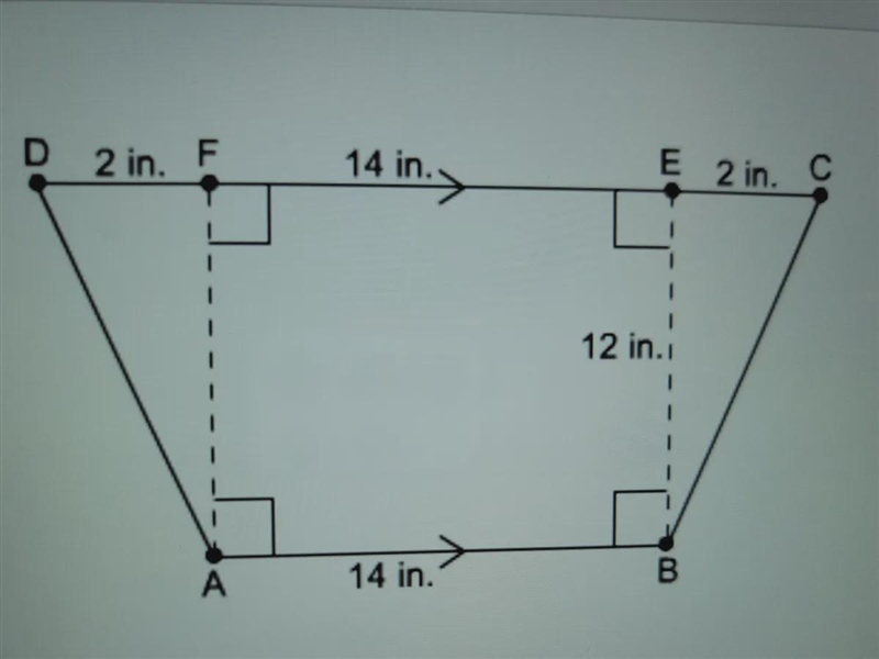 does trapezoid has been divided into two right triangles and a rectangle how can the-example-1