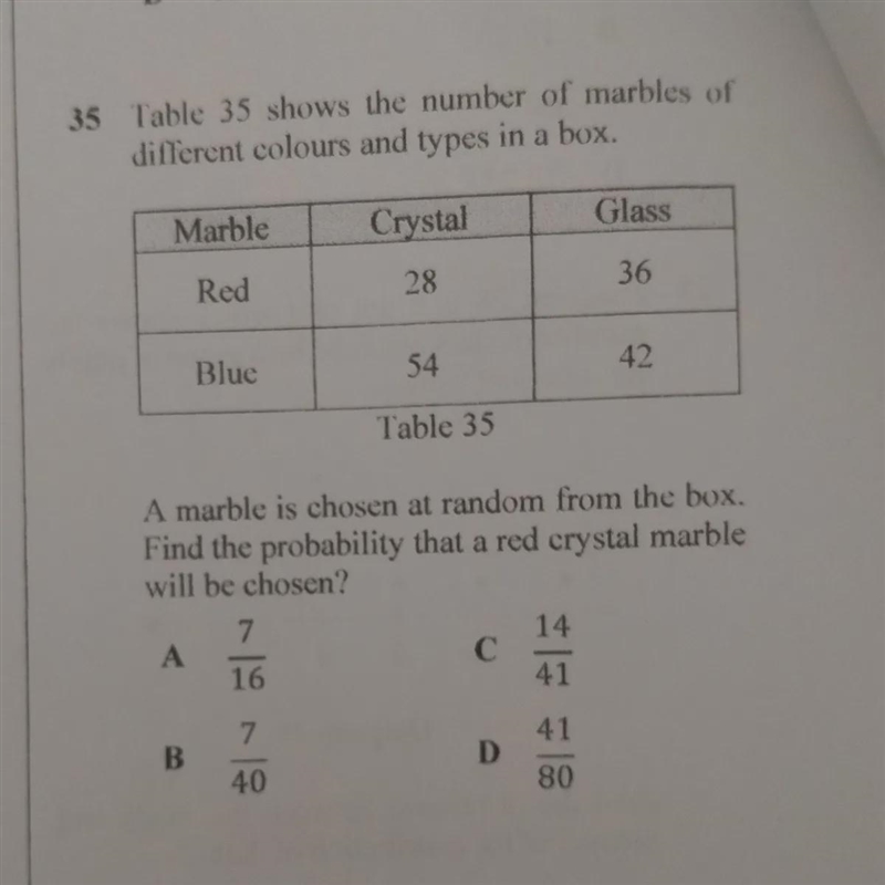 Find the probability that red crystal marble will be chosen?-example-1