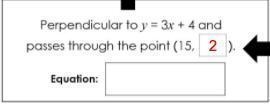 Write the equation of the line with this given information in slope intercept form-example-1