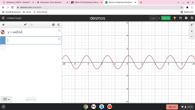 Which of the following is the graph of y = cos(2x)?-example-1