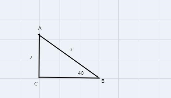 Solve the triangle with the given measures. More than one triangle may be possibletriangle-example-1