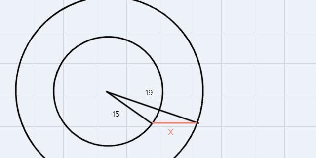 A triangle has 2 sides of length 15 and 19 what is the smallest possible whole number-example-1