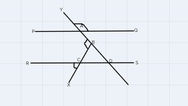 4. G.CO.10 In the figure below, p ll q. What is the value of x? *O A. 7B. 68C. 59OD-example-1