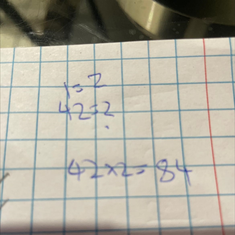 If i can finish 1 class every 2 days how many days would it take to finish 42 classes-example-1