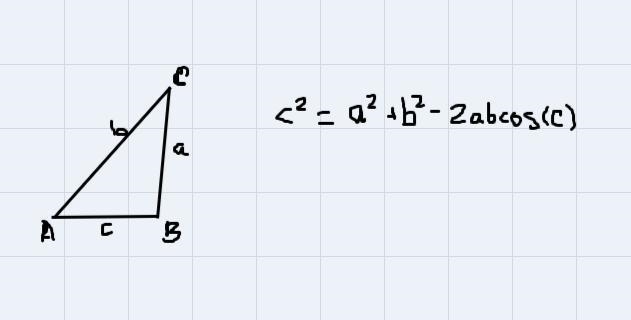 A satellite calculates the distances and angles shown below (figure not to scale). Find-example-1