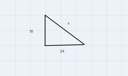 The distance from the base of a flagpole to a point on the ground is 24 feet. The-example-1