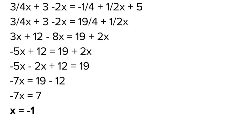 Solve the equation. If necessary: Combine Terms 5 3-4x=3 = -9x32 Axt/ 6 Apply properties-example-1