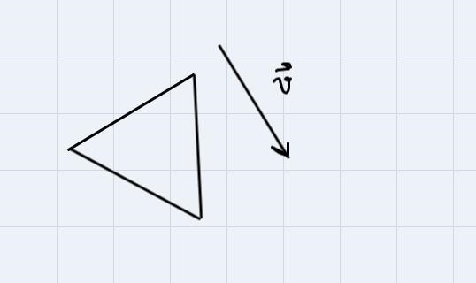 Identify the translation of the triangle along the given vector.-example-1