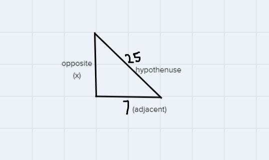 Triangle ABC has a right angle at Angle A. Cos(c) is 7/25. What is sin(c)?A. 25/26B-example-1