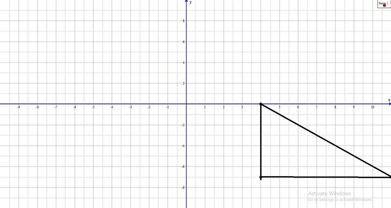 13. Triangle REM has vertices with R(1, -7), Elx, now, and M(4,0) Determine and state-example-2