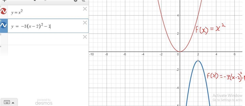 Given the functions, complete the sections. a) Find the intercepts with the axes. b-example-1