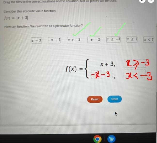 Consider this absolute value function./(I) = |= + 31How can function fbe rewritten-example-2