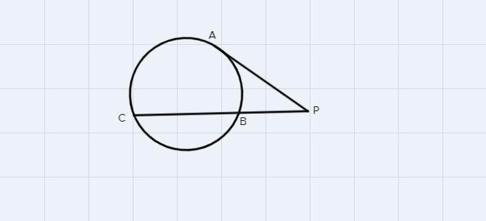 in the accompanying diagram, PA is tangent to the circle at A and PBC is a seacant-example-1