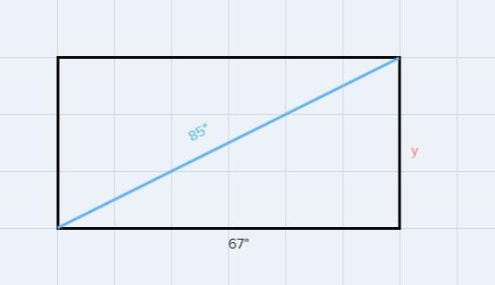 A certain television is advertised as a 85-inch TV (the diagonal length). If the width-example-1