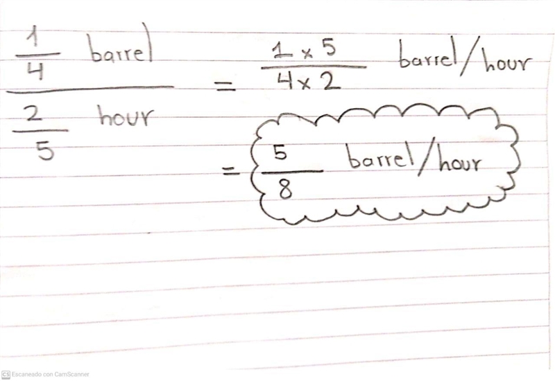 Rewrite barrel as a unit rate. hour O A. barrel/hour B. 10 barrels/hour O C. To barrel-example-1