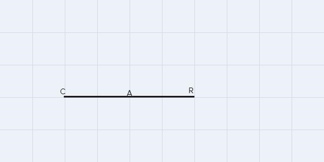 L) Point A bisects CR. CA = 8x + 1 and AR = 6x+13.Find CA.34927-example-1